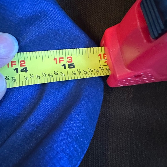 Xscape Royal Blue Draped Ruffle V Neck Cocktail Dress. Draped On One Side Sz 10P - Picture 13 of 14